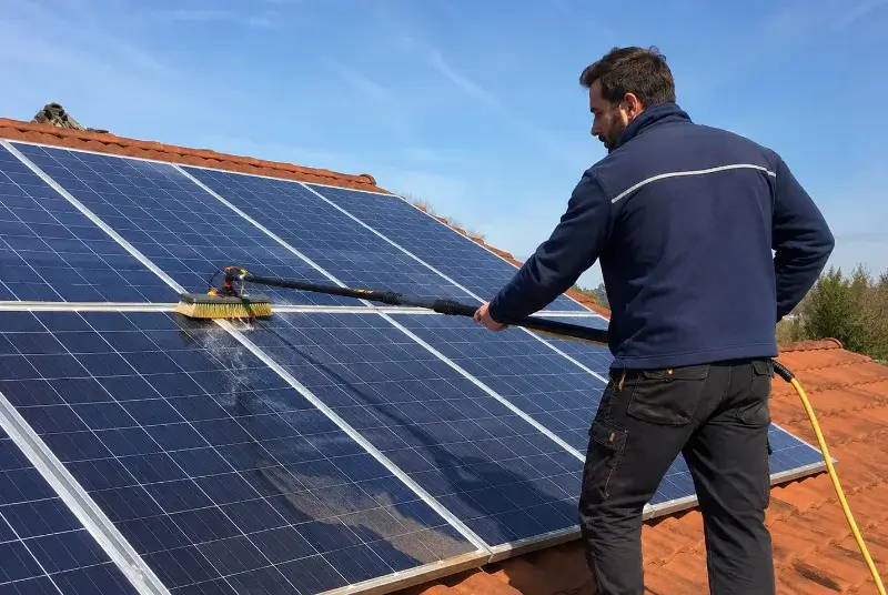 Nettoyage et entretien de panneaux solaires à Larnage